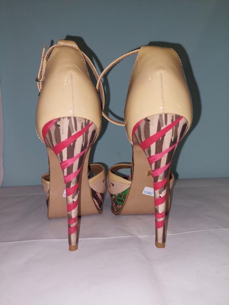 538C* KAZAR sexy leren sandalen met hoge hakken (39), Overige kleuren, Verzenden, Kazar, Schoenen met hoge hakken