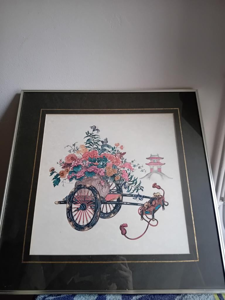 Estampes Japonaises, Enlèvement ou Envoi, Gravure, Utilisé, Autres sujets/thèmes
