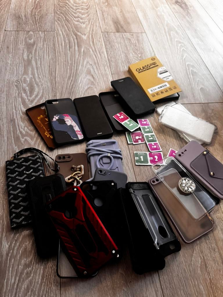Gratis lot Case Iphone 8plus, Telecommunicatie, Ophalen of Verzenden, Gebruikt, Hoesje of Tasje