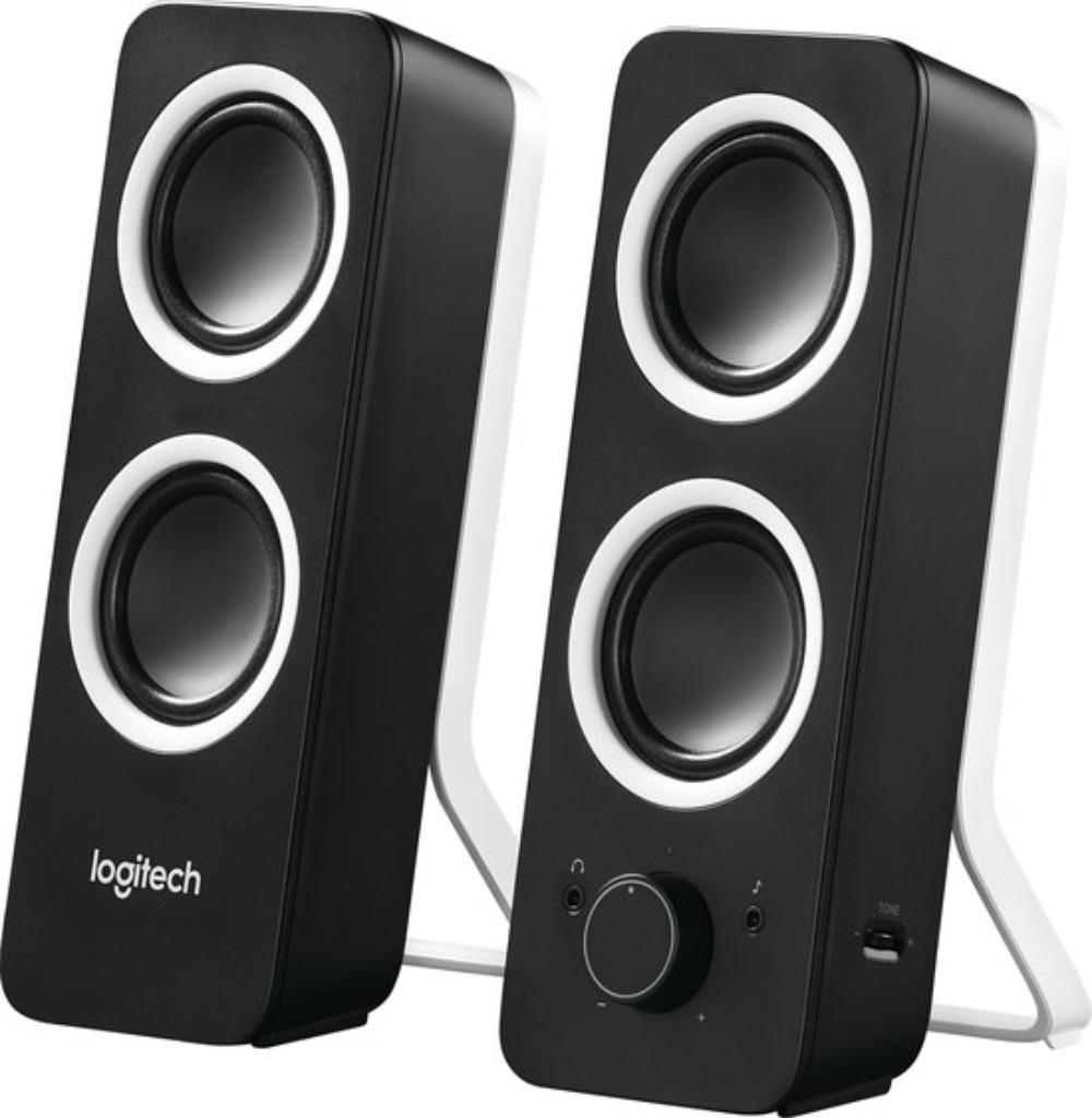 Logitech Z200 - Multimedia Speakers - Zwart, Informatique & Logiciels, Enceintes Pc, Comme neuf, Canal audio 2.0, Enlèvement ou Envoi