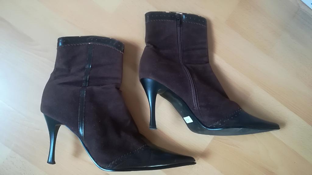 10A* T ET T jolis bottillons bruns (41), Brun, Boots et Botinnes, Porté, Envoi