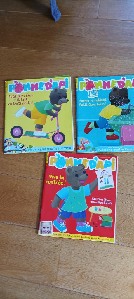3 revues  pour enfants POMME D'API (3 /7 ans),complets 2013, Livres, Garçon ou Fille, Enlèvement ou Envoi, Utilisé, 4 ans