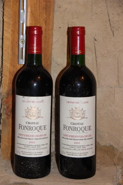 Château Fonroque 2001 Saint Emilion Grand Cru Classé 2 bout., Neuf, Pleine, Enlèvement, Vin rouge