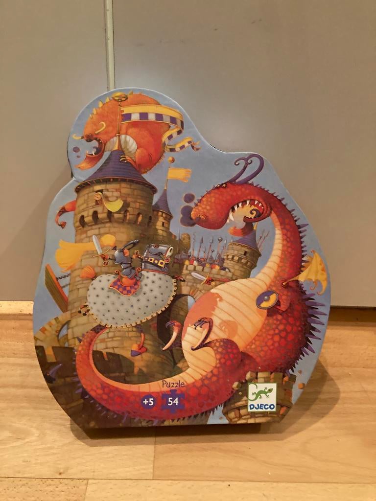 Puzzle Djeco Vaillant et le dragon, Ophalen, Zo goed als nieuw