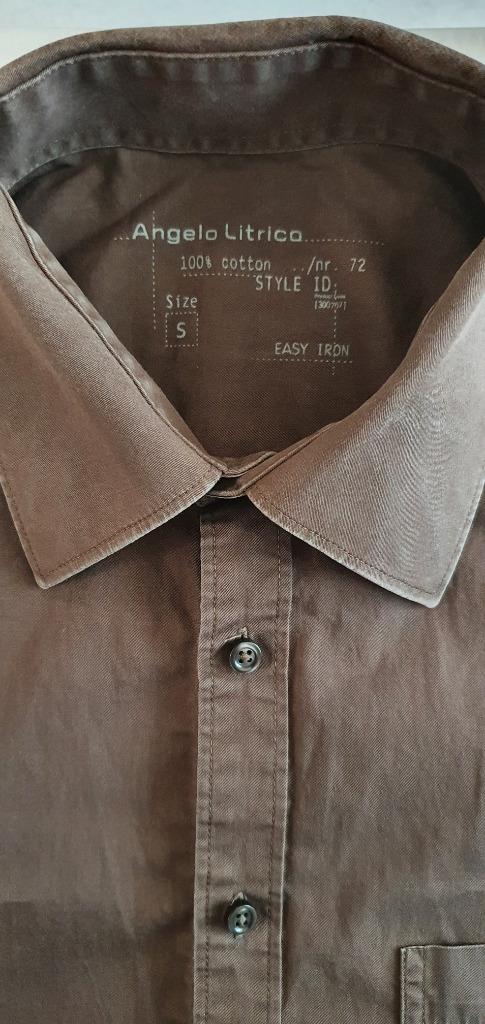 chemise homme  courtes manches brune taille S, Enlèvement, Porté, Brun, Tour de cou 38 (S) ou plus petit