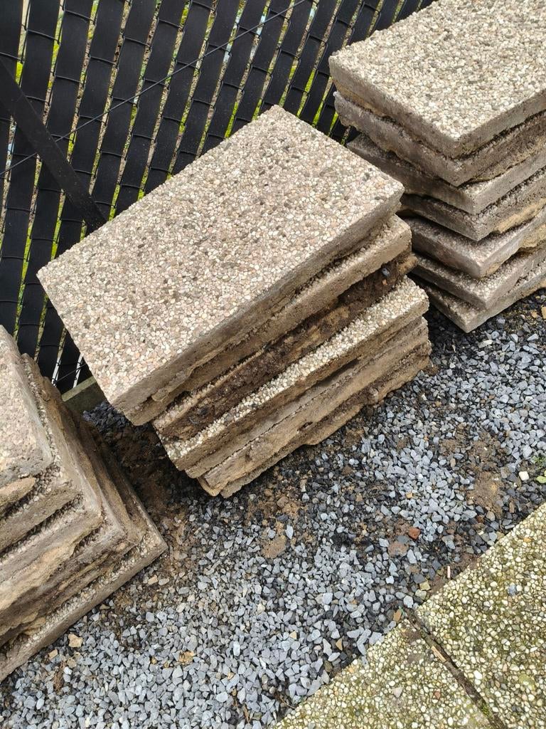 Gratis grindtegels 60x40 ca 100 stuks, Tuin en Terras, Ophalen