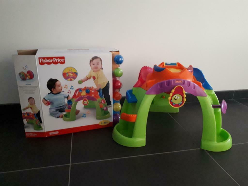 Fisher Price ballenbrug / ballenbaan met 6 ballen, Ophalen, Zo goed als nieuw, Speelset, Met licht