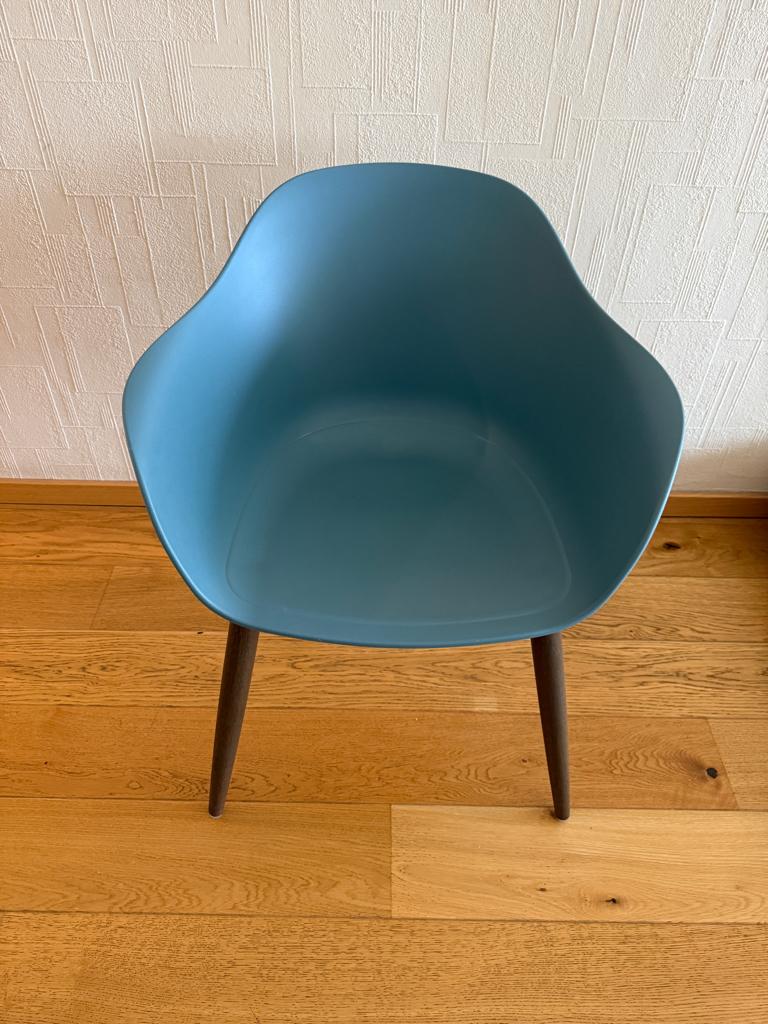 2 chaises Ikea Grönsta int/extérieur gris turquoise, Maison & Meubles, Chaises, Gris, Comme neuf, Deux, Enlèvement