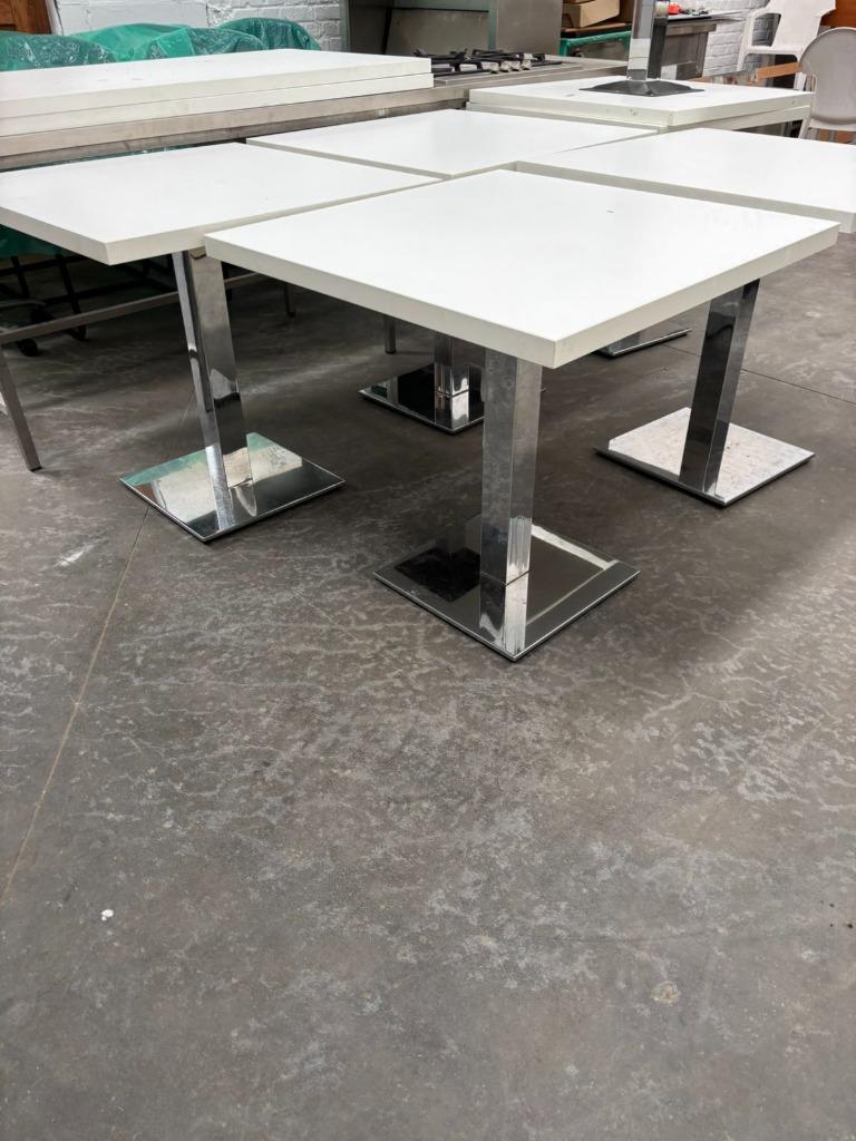 Partij duurzame café tafels 160/80, 160/200, 80/80 cm, Enlèvement, Design