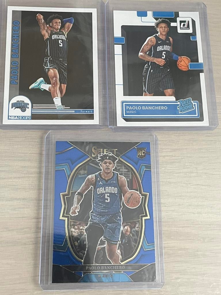 3 cartes Paolo Banchero pour débutants, Enlèvement ou Envoi, Neuf, Plusieurs images