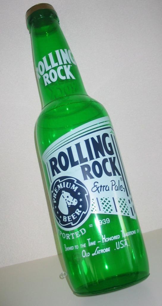 Rolling Rock opblaasbare bier fles display blow up bottle, Verzenden, Nieuw, Verpakking