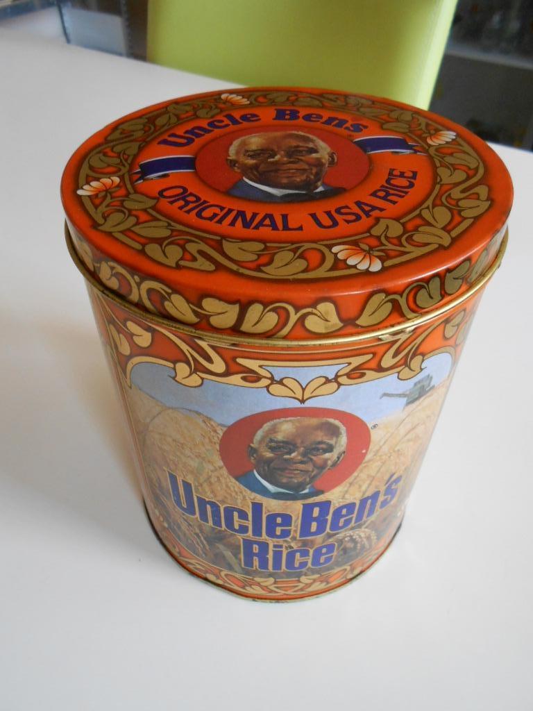 Blikken pot Uncle Ben's rice . Waarschijnlijk uit 1983, Verzamelen, Ophalen of Verzenden