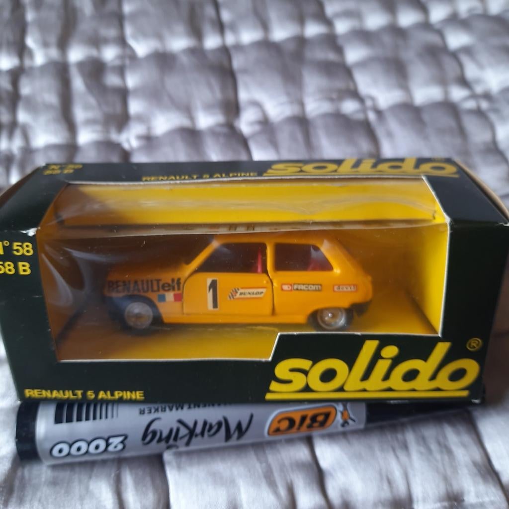 RENAULT 5 ALPINE RALLYE/RACE  * SOLIDO *VINTAGE *NEUF*, Enlèvement, Neuf, Voiture, Solido