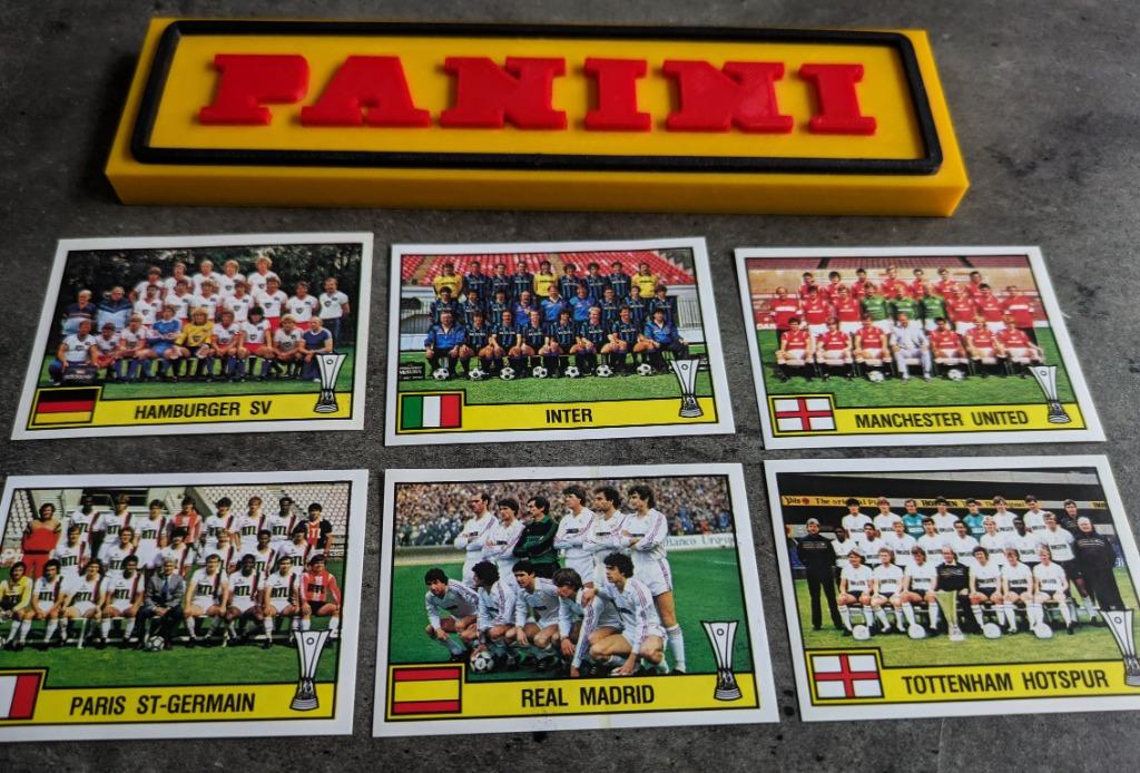 PANINI FOOTBALL 85  6 STICKERS 1985 NRS 429 /434, Verzenden, Nieuw