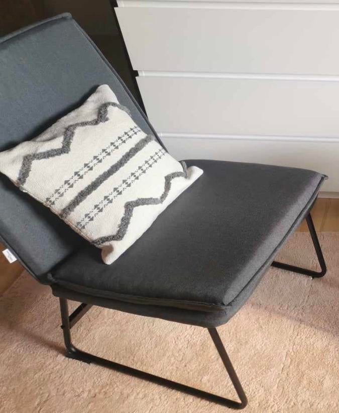 Deux fauteuils 1 place gris foncé NEUFS EMBALLÉS, Enlèvement, Neuf
