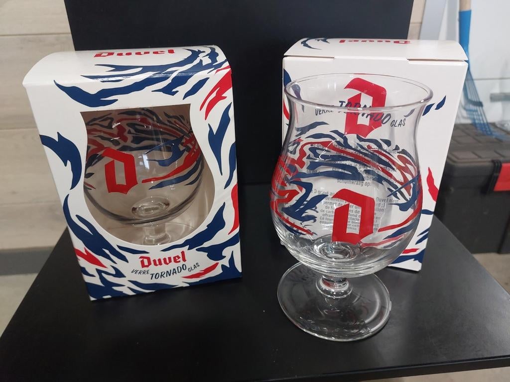 Duvel glas Tornado, Ophalen of Verzenden, Zo goed als nieuw, Glas of Glazen, Duvel
