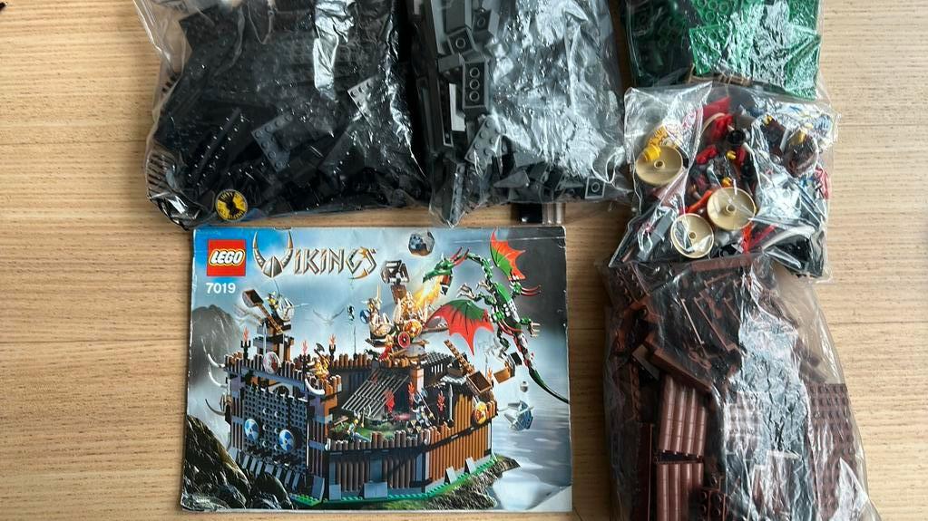Lego Vikings 7019, Viking Fortress, compleet, Ophalen of Verzenden, Gebruikt, Complete set, Lego