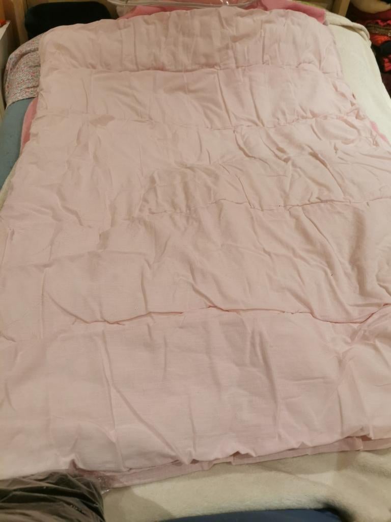 Baby bed donsdeken, Ophalen of Verzenden, Gebruikt, Roze