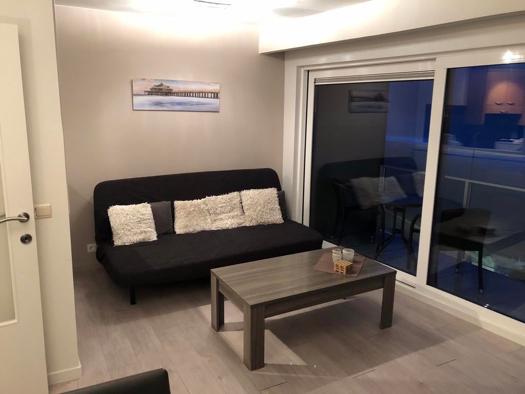Te huur app. Blankenberge, prachtig zeezicht!, Vakantie, Tv, Appartement, 1 slaapkamer