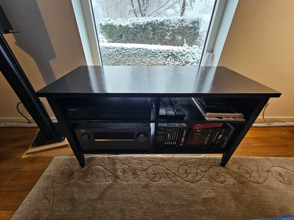 Tv-meubel/hifi massief hout zwart, Ophalen