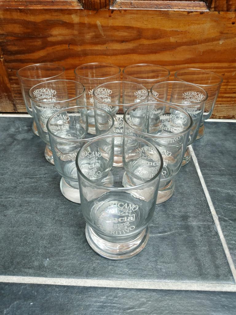 Lot 10 verres Gancia, Verzamelen, Ophalen of Verzenden, Zo goed als nieuw