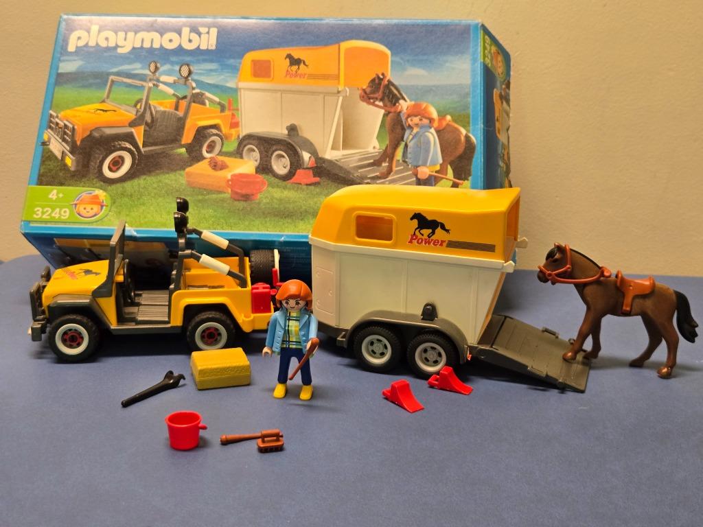 playmobils 3249 cavalière + Jeep + Van chevaux, Kinderen en Baby's, Speelgoed | Playmobil, Ophalen, Gebruikt, Complete set