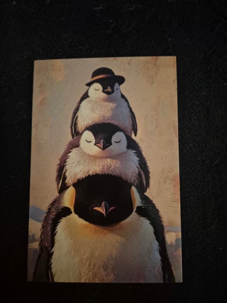 Postkaart pinguïns, Verzamelen, Ophalen of Verzenden