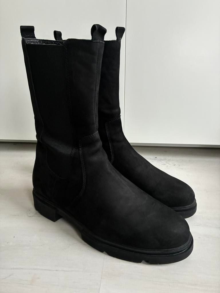 Harper halfhoge suède Chelsea boots maat 42, Kleding | Dames, Schoenen, Zwart, Lage of Enkellaarzen, Ophalen of Verzenden, Gedragen
