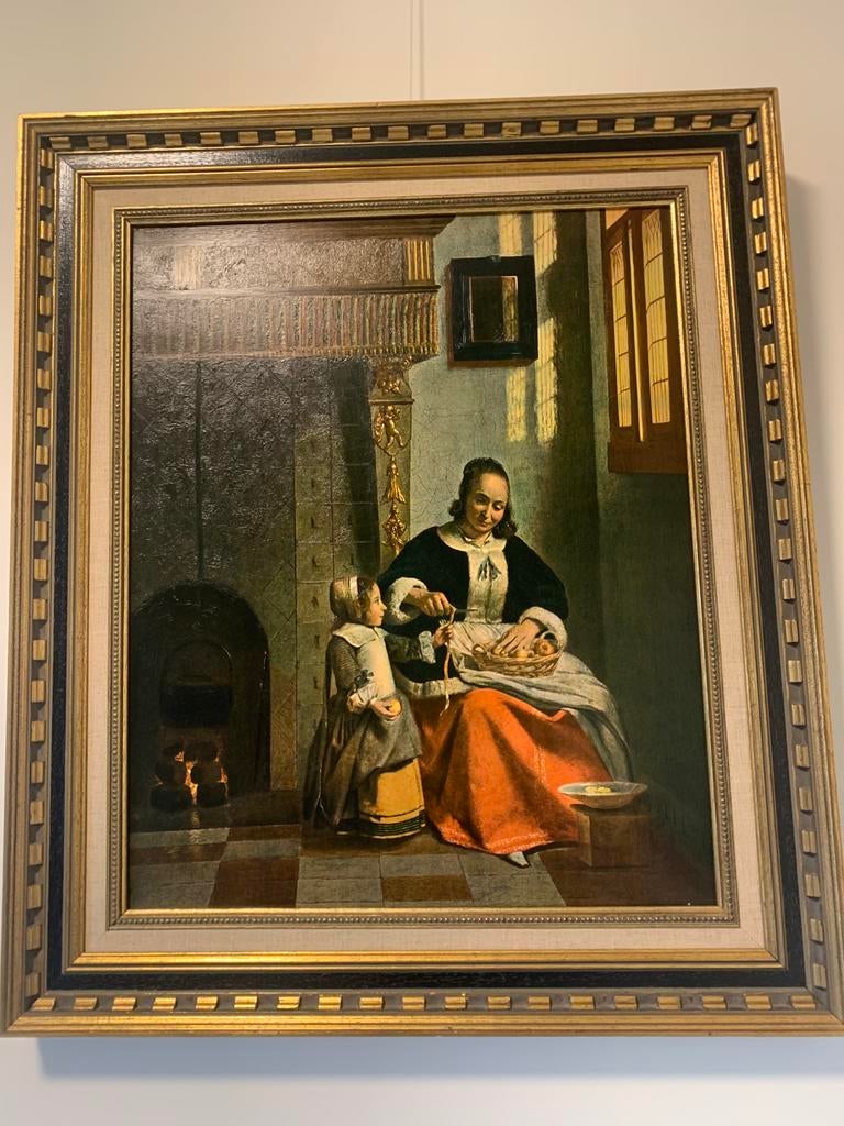 Pieter de Hoogh : vrouw die appels schilt, Ophalen