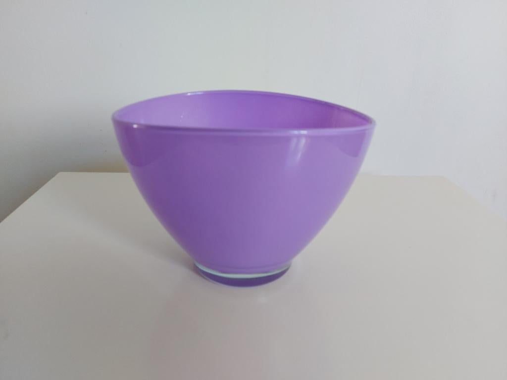 Vase en verre mauve, Moins de 50 cm, Autres couleurs, Comme neuf, Verre