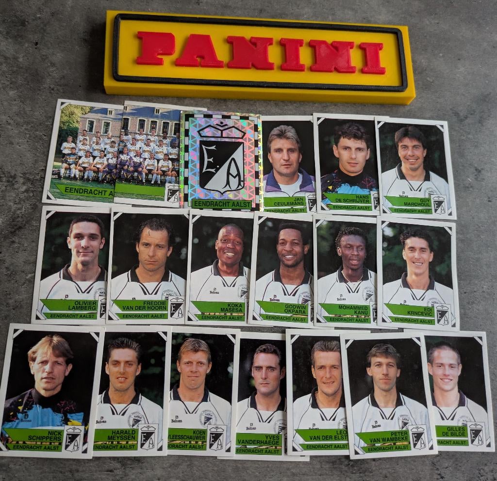 Panini FOOTBALL 95 19 STICKERS 1995 E. AALST VOETBAL, Verzenden, Nieuw
