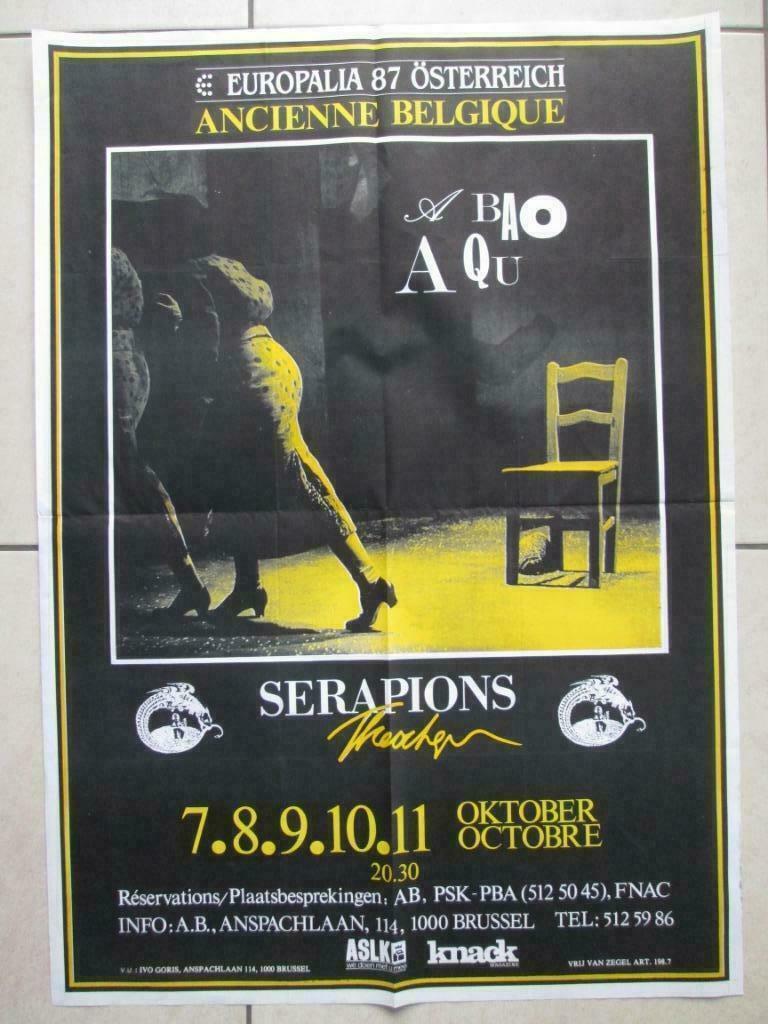 oude affiche 1987 Europalia Österreich, Enlèvement ou Envoi