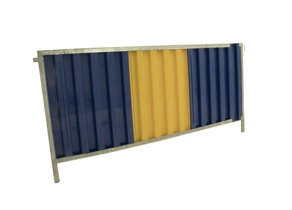 barrières de chantier avec plot de fixation au sol, Bricolage & Construction, Enlèvement, Utilisé, Autres matériaux, 100 mm ou plus