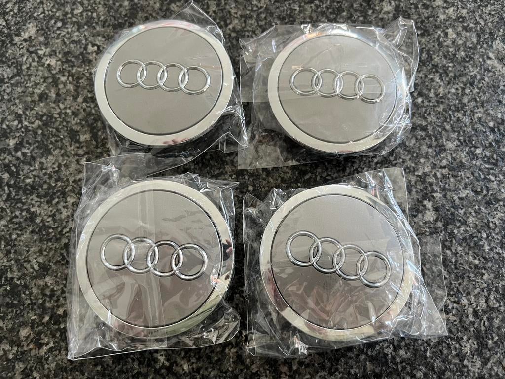 Audi naafdoppen 69mm grijs, Auto-onderdelen, Banden en Velgen, Ophalen of Verzenden, Nieuw