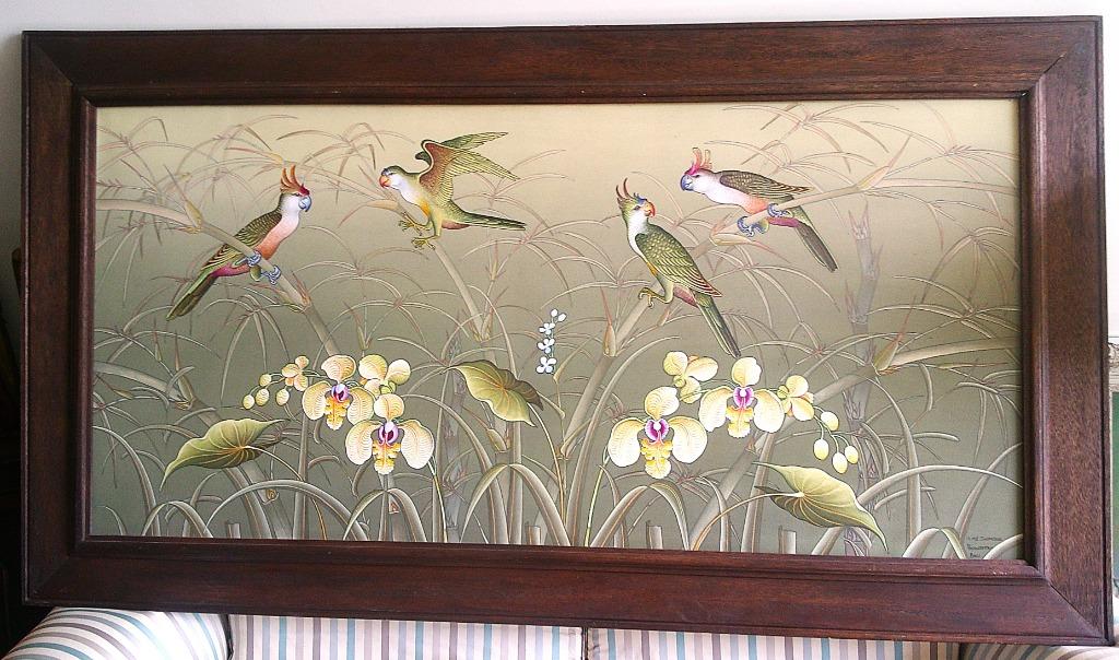 Grand) - Oiseaux, fleurs, plantes vers 1980 - École Bali, Enlèvement