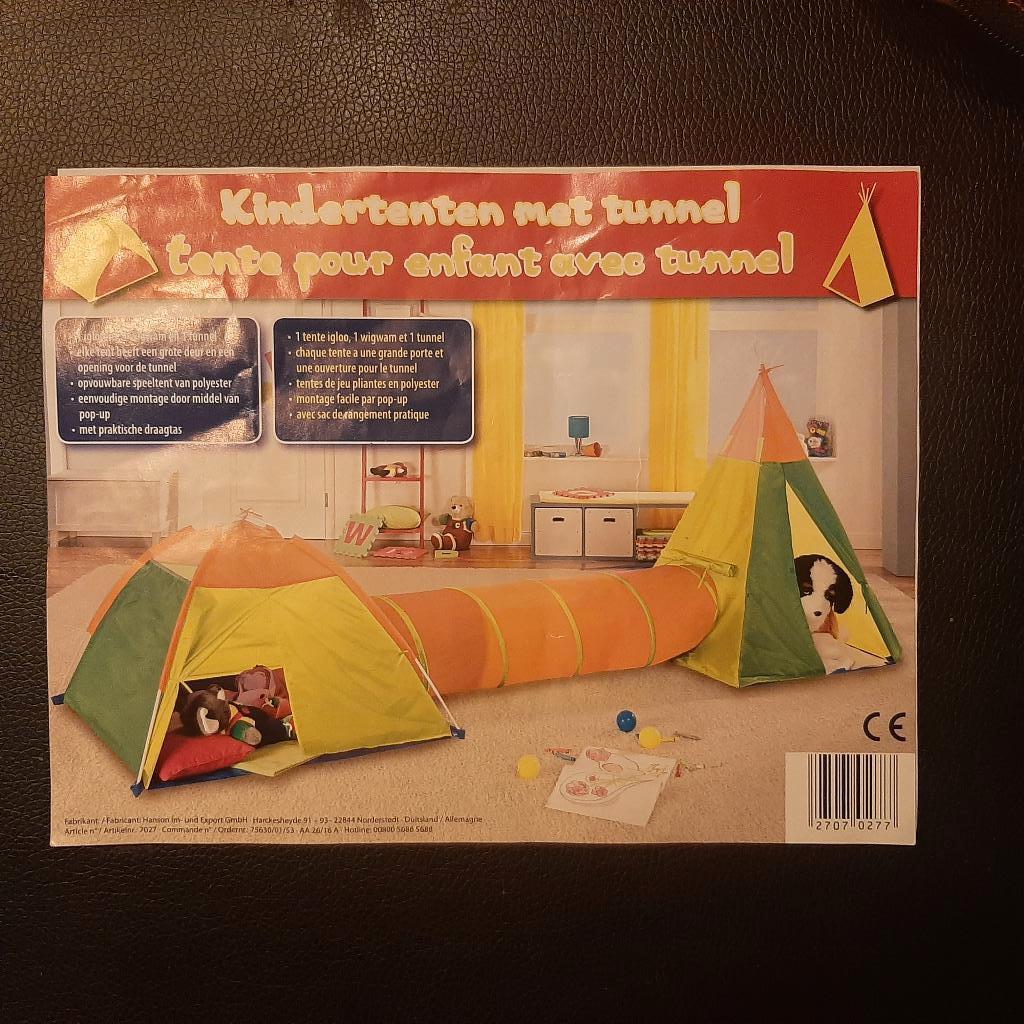 Kindertenten met tunnel, Kinderen en Baby's, Ophalen, Zo goed als nieuw