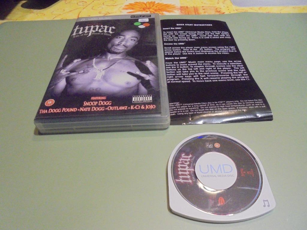 PSP UMD Tupac Live at the hoouse of blue (Snoop Dogg...), Ophalen of Verzenden, Gebruikt, Vanaf 18 jaar