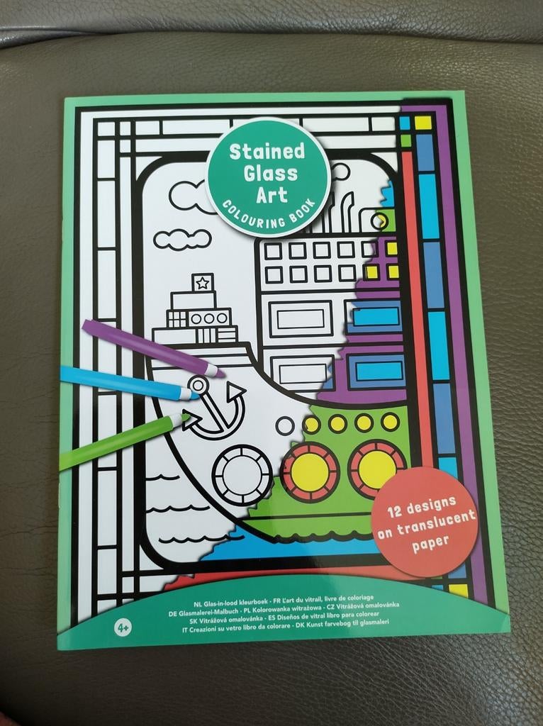 Glas-in-lood kleurboek, nieuw, Enlèvement ou Envoi, Neuf, Bricolage