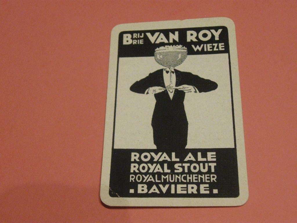 Oude speelkaart Belgisch bier (120), Enlèvement ou Envoi, Comme neuf, Carte(s) à jouer