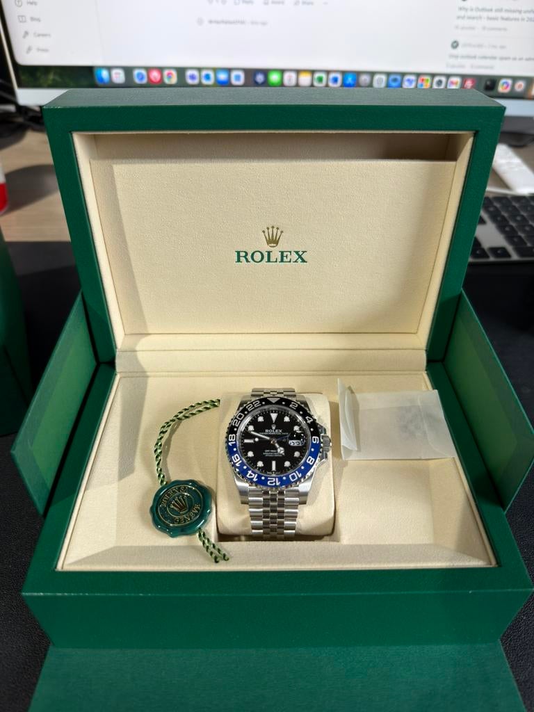 Rolex GMT-Master II Batgirl 126710BLNR, Rolex, Verzenden, Zo goed als nieuw, Goud