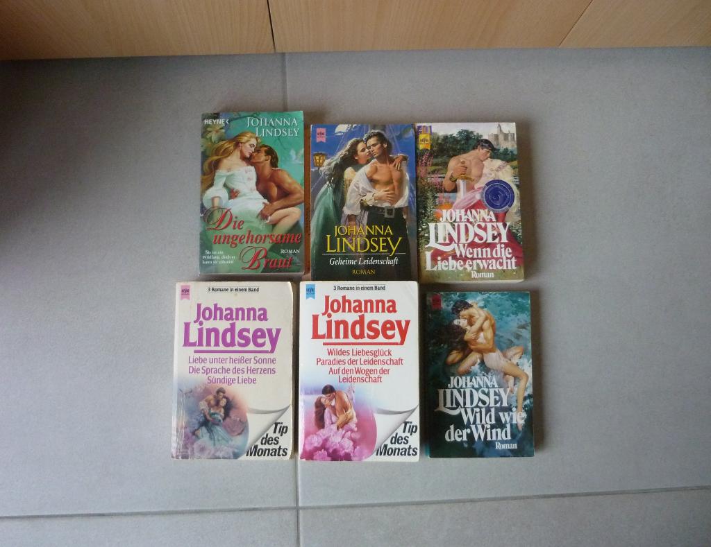 Lot van 6 Duitse boeken romans van Johanna Lindsey, Boeken, Ophalen of Verzenden, België
