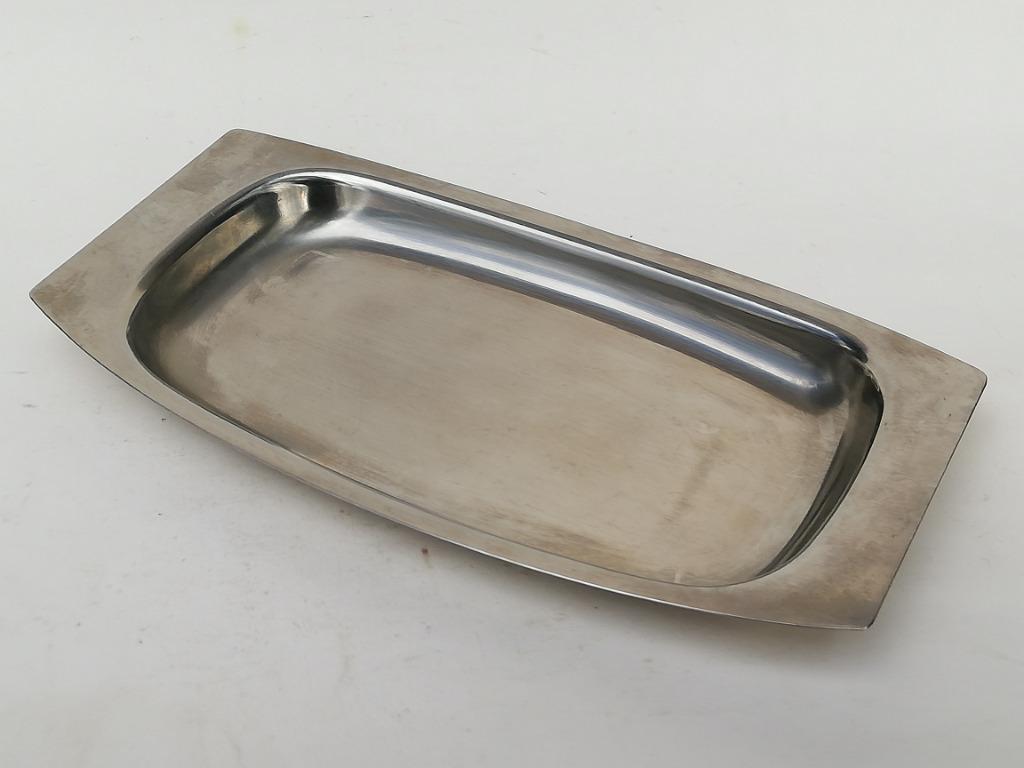 Beau plat en inox - Stelton - Danemark - années 60/70, Antiquités & Art, Enlèvement ou Envoi