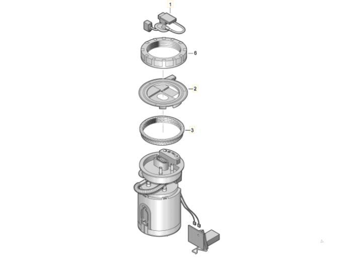 Pompe carburant électrique d'un Volkswagen Golf, Enlèvement ou Envoi, 3 mois de garantie, Utilisé, Volkswagen