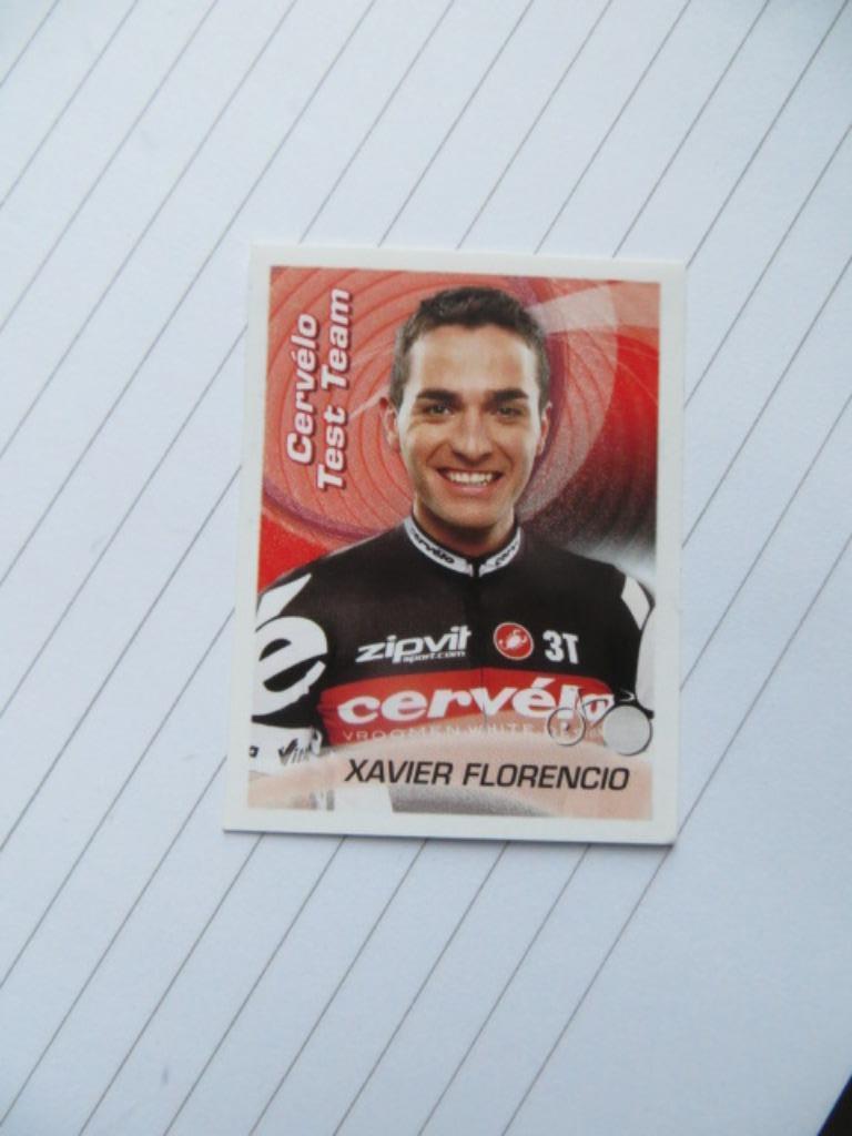 Sticker: Sprint 2010 : Xavier Florencio - Cervelo - 74, Verzamelen, Ophalen of Verzenden, Nieuw, Sport