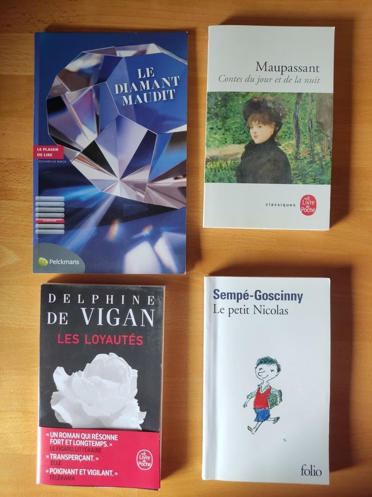 Franse leesboeken uit de leeslijst ASO., Livres, Enlèvement ou Envoi, Comme neuf, Secondaire