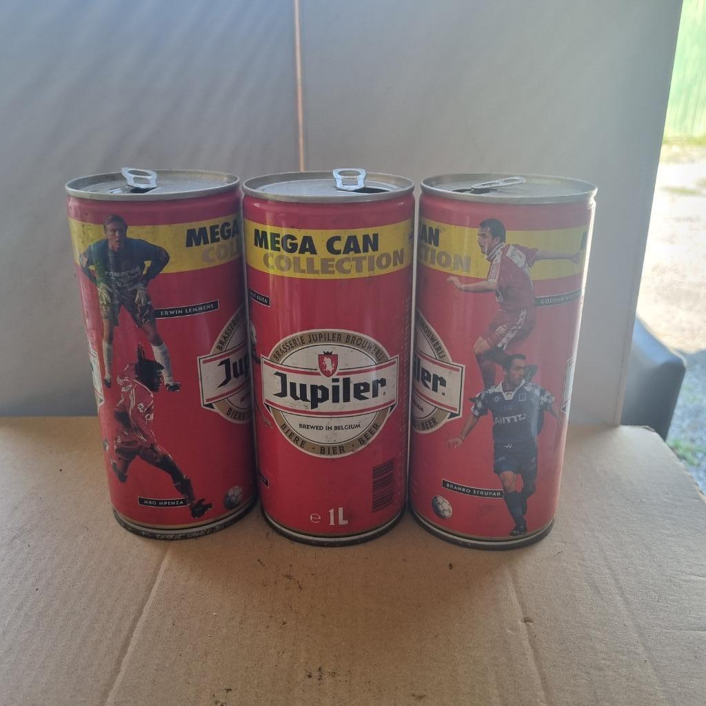Mega Can Jupiler (modèle 1), Verzamelen, Ophalen of Verzenden, Gebruikt, Flesje(s), Jupiler