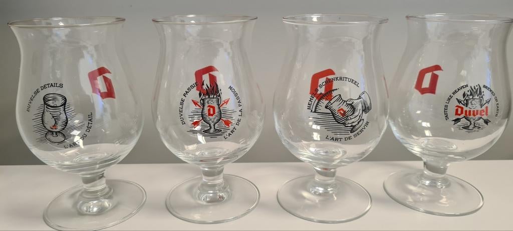 Duvel bierglazen, Ophalen of Verzenden, Zo goed als nieuw, Duvel