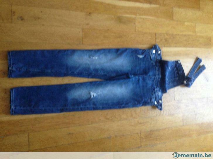 salopette jeans taille 152, Kinderen en Baby's, Gebruikt, Broekje