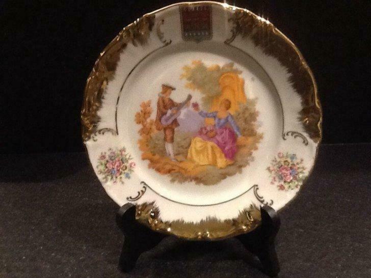 Wintering porselein  decoratiebord fragonard, Antiek en Kunst, Antiek | Porselein, Ophalen of Verzenden