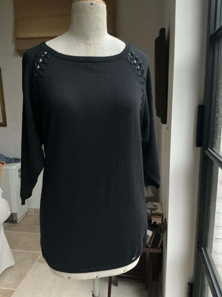 Trui Elisabetta Franchi, maat 38 ( en 40), Ophalen of Verzenden, Zo goed als nieuw, Maat 38/40 (M), Zwart